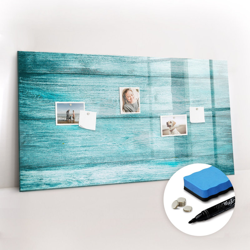 Old Wood Magnetic Wall Mounted Dry Erase Board