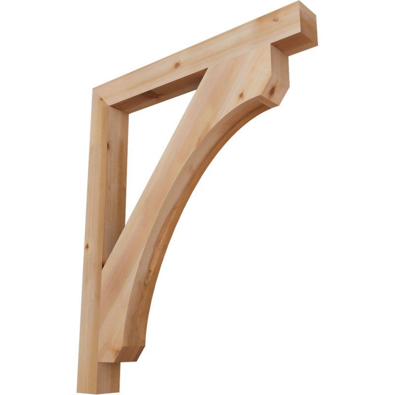 Support en bois rustique Legacy Block, Cèdre rouge, Lisse, H 44 po x l 3,5 po x P 36 po