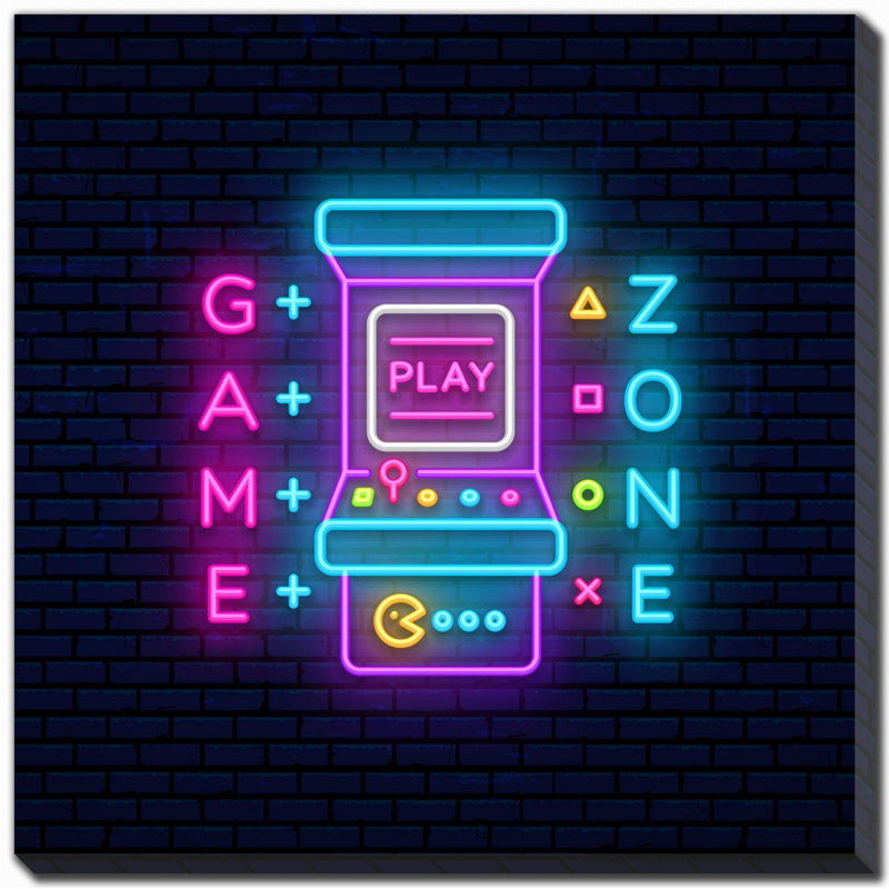 Art mural sur toile Neon Gaming 4
