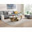 Modern Nesting Coffee Table Set Of 2 End Table For Living Room, Oval And Round Table Set