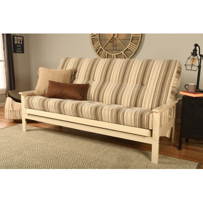 Johnte Full-Size Futon Frame and Full-Size Innerspring Mattress