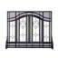 2-Door Single Panel Steel Fireplace Screen
