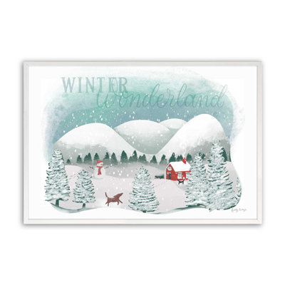 Rustic Winter Wonderland, reproduction encadrée