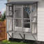 Boîte de fenêtre extensible pour plusieurs chats d'intérieur - espace et, toutes saisons, gris, chat de 77,2 po de hauteur avec 3 plateformes, 1 porte, assemblage facile, grands chats gris,
