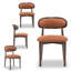 Chaise d'appoint rembourrée en bois massif-342170771
