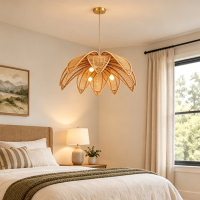 3 - Light Polished Brass Pendant