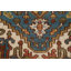 Tapis de couloir oriental bleu Heriz Serapi noué à la main 3 x 10