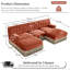 Canapé Chesterfield en U-1611275056-1611275053