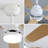 Indoor Modern 52 Inch Ceiling Fan With Dimmable 6 Speed Wind 5 Blades Remote Control Reversible DC Motor With Led Light-331322537-331322541