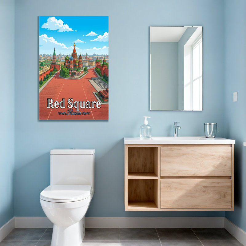 «Scenic & Cityscapes Red Square», impression sur toile, H 40 po x l 28 po