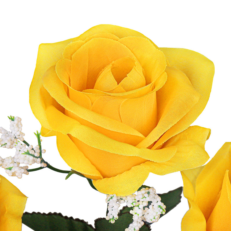 Rosier artificiel ouvert, Jaune