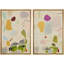 Art mural abstrait, ensemble de 2 reproductions d'art encadrées sur toile-118759919-118759922