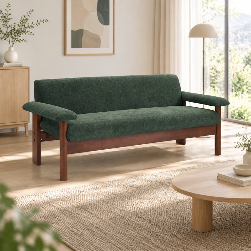 Canapé 2 places 72,8 po Modern, Vert foncé