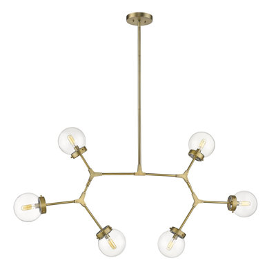 Lustree géométrique 6 lumières spoutnik Lesa
