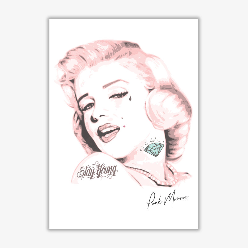 Punk Monroe - Print, 60 cm H x 42 cm W x 1 cm D, No Frame
