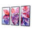 Rose et mauve, plantes tropicales, feuilles I - fuchsia, art mural-591097811-591097809