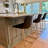 Upholstered Counter Stool with Metal Frame-1448904864