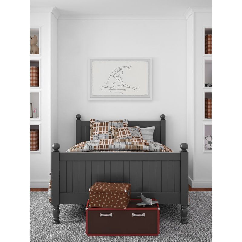 'Seated Side Bend' Framed Print, 24" H x 36" W x 1.5" D