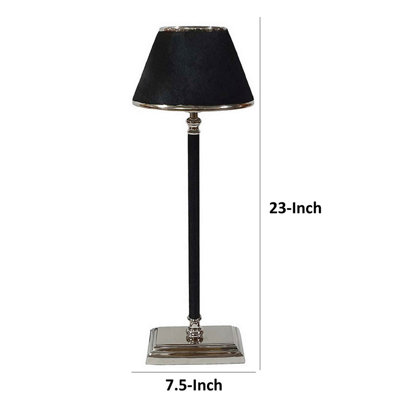 Lampe de buffet argenté 23 po Cadnite