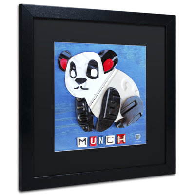 « munch it the panda », art encadré Trever