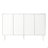 Minimalist Shoe Cabinet With 5 Solid Wood Legs, Sideboard Buffet Cabinet With Fluted Doors, Large 4-Door Storage Cabinet With Adjustable Shelves-114198433