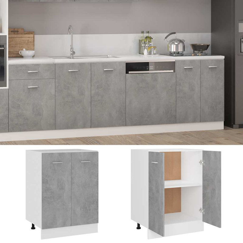 Lyon Bottom Cabinet Lyon, Concrete Grey