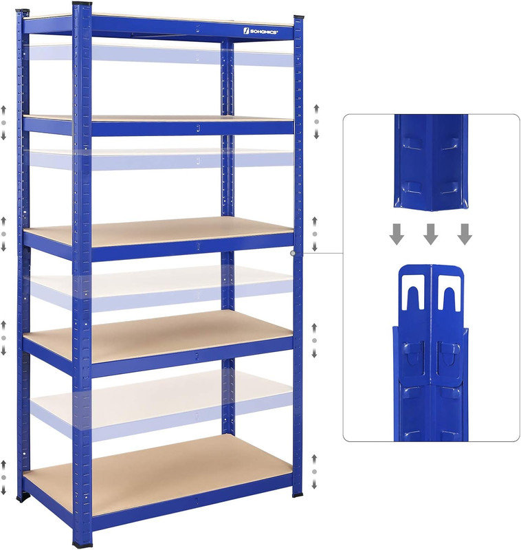 90 cm W Steel Shelving Unit
