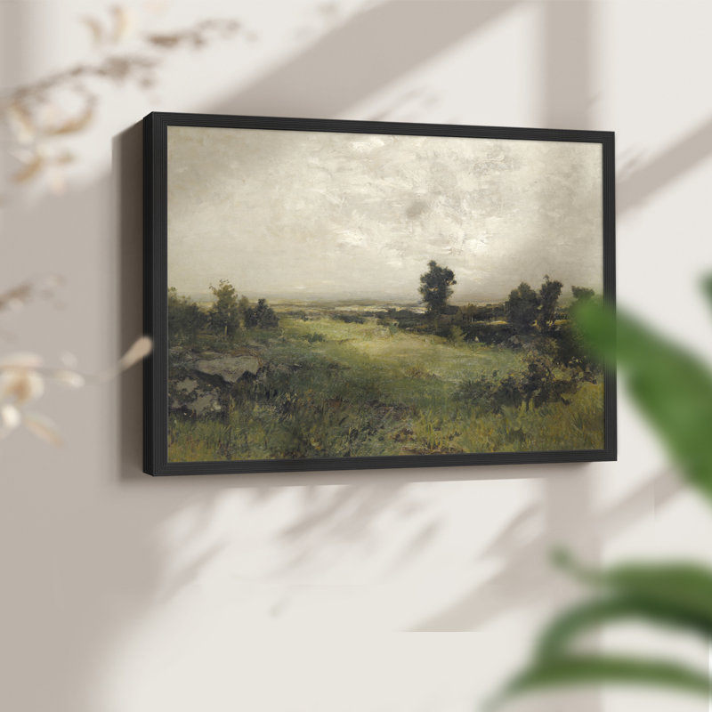 Paysages rétro-DCXLV III - impression encadrée - réaménageable, H 16 po x l 20 po, Noir