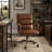 Harith Retro Brown Top Grain Leather Office Chair