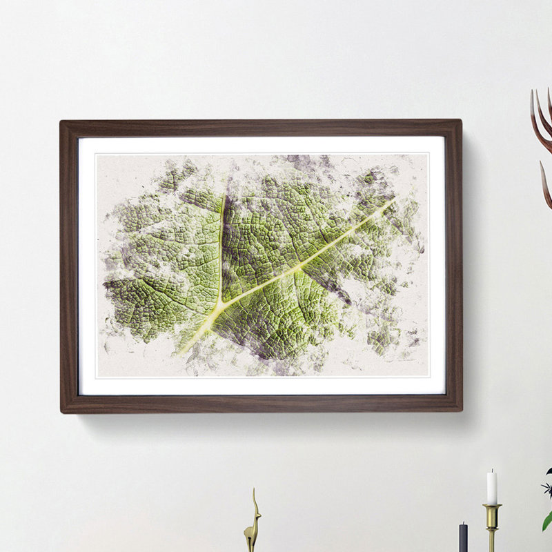Paths of the Leaf - Framed Print, Walnut Framed, 33cm H x 45cm W x 2cm D