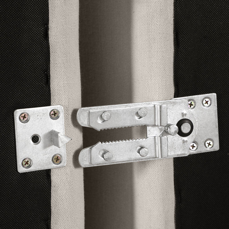 Canapé modulaire rembourré 4 pièces Hinrich, Tissu beige texturé en lin