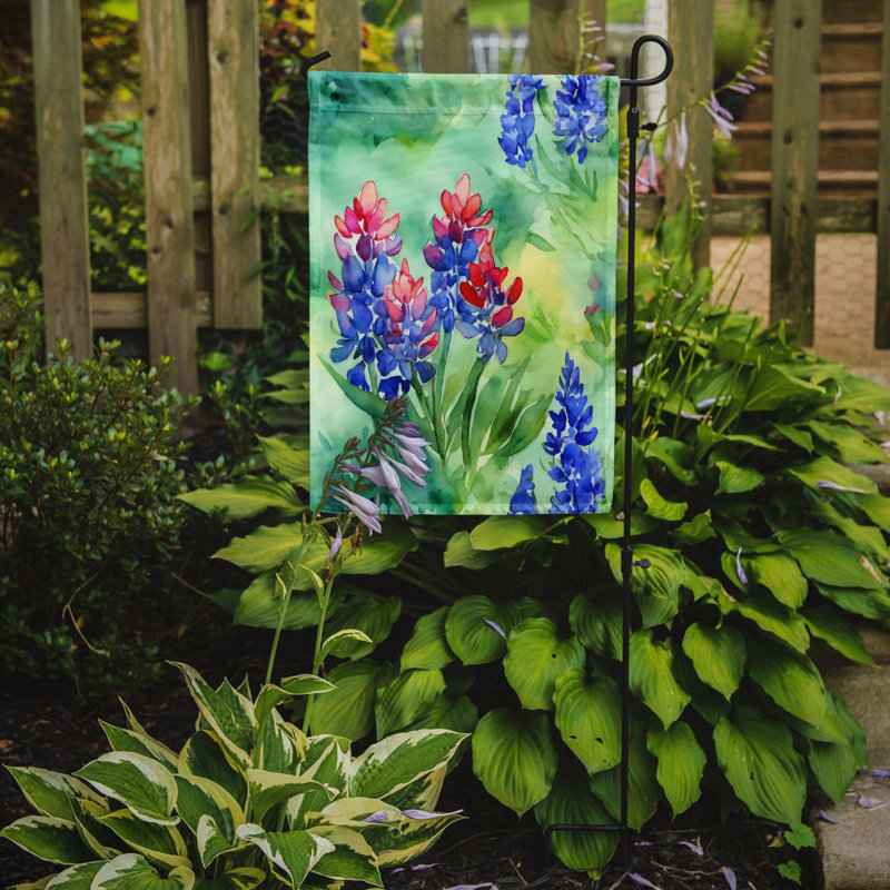Drapeau de jardin double en polyester H 15,5 po x l 11,25 po