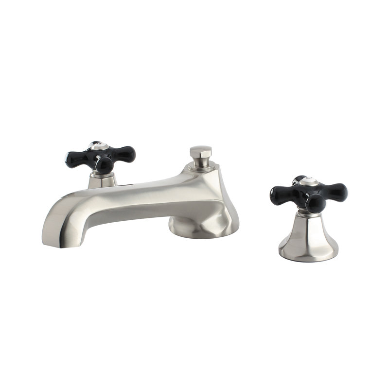 Kingston Brass Duchess Two-Handle 3-Hole Deck Mount Roman Tub Faucet, Brushed Nickel