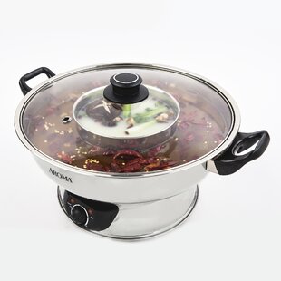 1.3L Portable Electric Rice Cooker Stainless Steamer Heating Pot 2-Tier  110V 