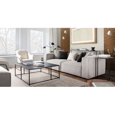 Vice 2PC Modular Sofa In Barley Fabric