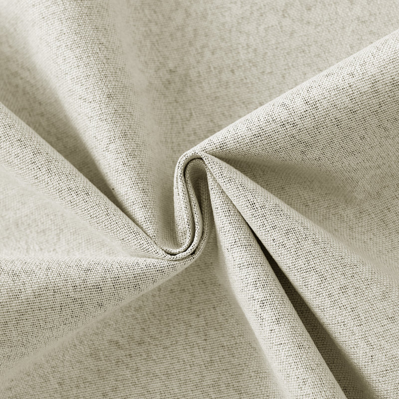  100% Blackout Door Curtain for French Front Door, Privacy Linen Thermal Insulated Window Treament Shade for Bedroom, Window Covering, 1 Panel