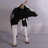 Small Holstein Cow Head Up Statue