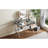 33.9" Mirrored Makeup Vanity Desk with Mirror and Lights, Mirrored Console Vanity Table with 2 Big Drawers & Open Shelf, Dressing Table with Charging Station for Bedroom, Silver