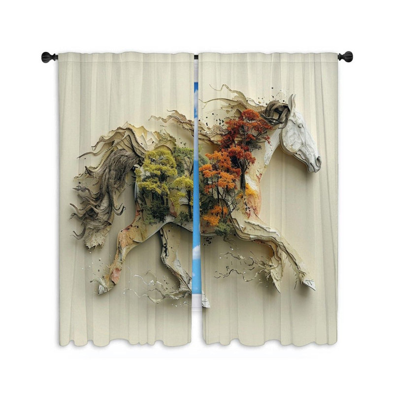 Paire de rideaux obscurcissant en polyester, L 40 po x L 84 po