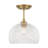 Glint 12" 1-light Convertible Semi Flush/pendant