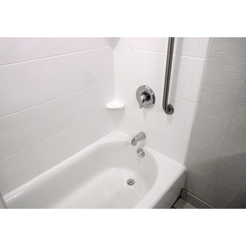 Drain de baignoire tubulaire avec trop-plein, Chrome poli