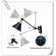 Swayder Brass LED Plug-in Swing Arm Sconce