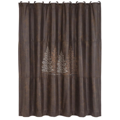 Rideau de douche 72 po x 72 po Clearwater Pines Pines