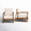  Arilynn Modern Coastal Vietnam Acacia Wood Outdoor Club Chair with Cushions-216857973