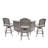 Metal Bar Set with Stools