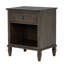 Table de chevet 1 tiroir en bois massif brun antique VIctoria-113397962