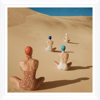 Vogue Magazine, "Model Sitting on Sand Dunes," Clifford Coffin, June 1, 1949