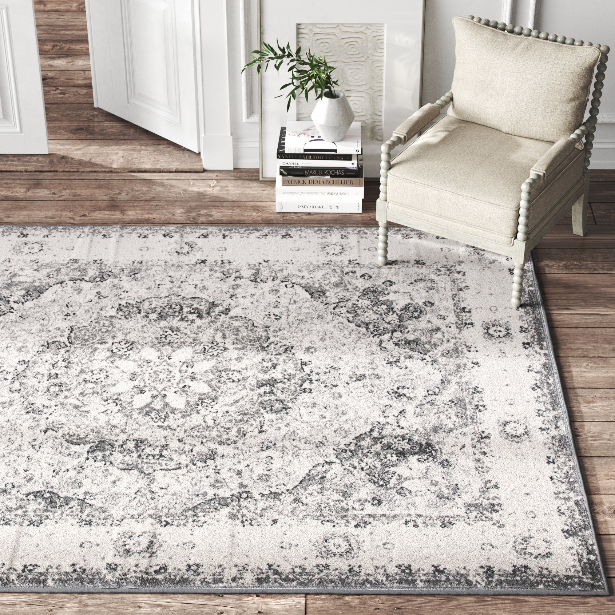 kelly clarkson home hector performance ivory rug & reviews | wayfair