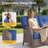 Harbor 3-Piece Outdoor Wicker Patio Furniture Set, 5" Thick Cushioned Rattan Sofa With Ottomans-120008826