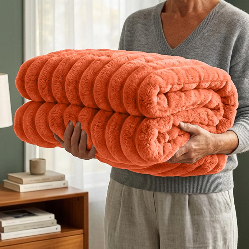 Throw Blanket, Rust